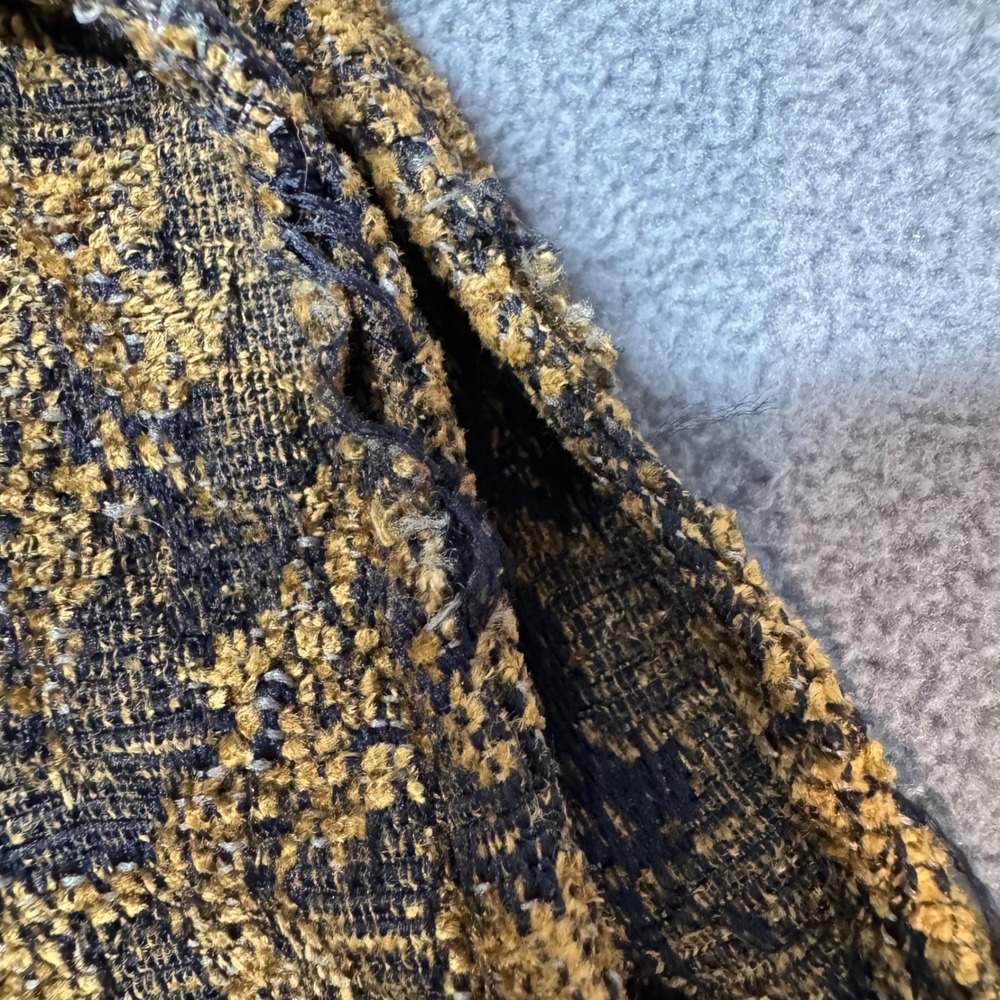 Vtg? Tapestry Brocade Boho Vest Tassel Zip Front S/M? Cottage Fairy Ren Faire - Picture 6 of 13
